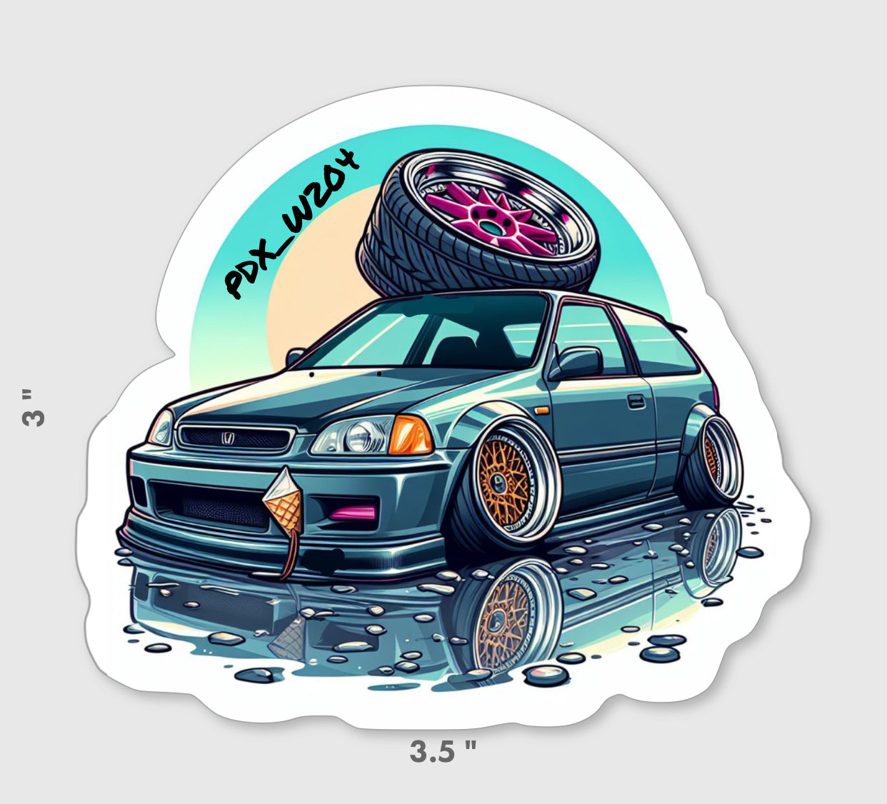 Honda civic sticker