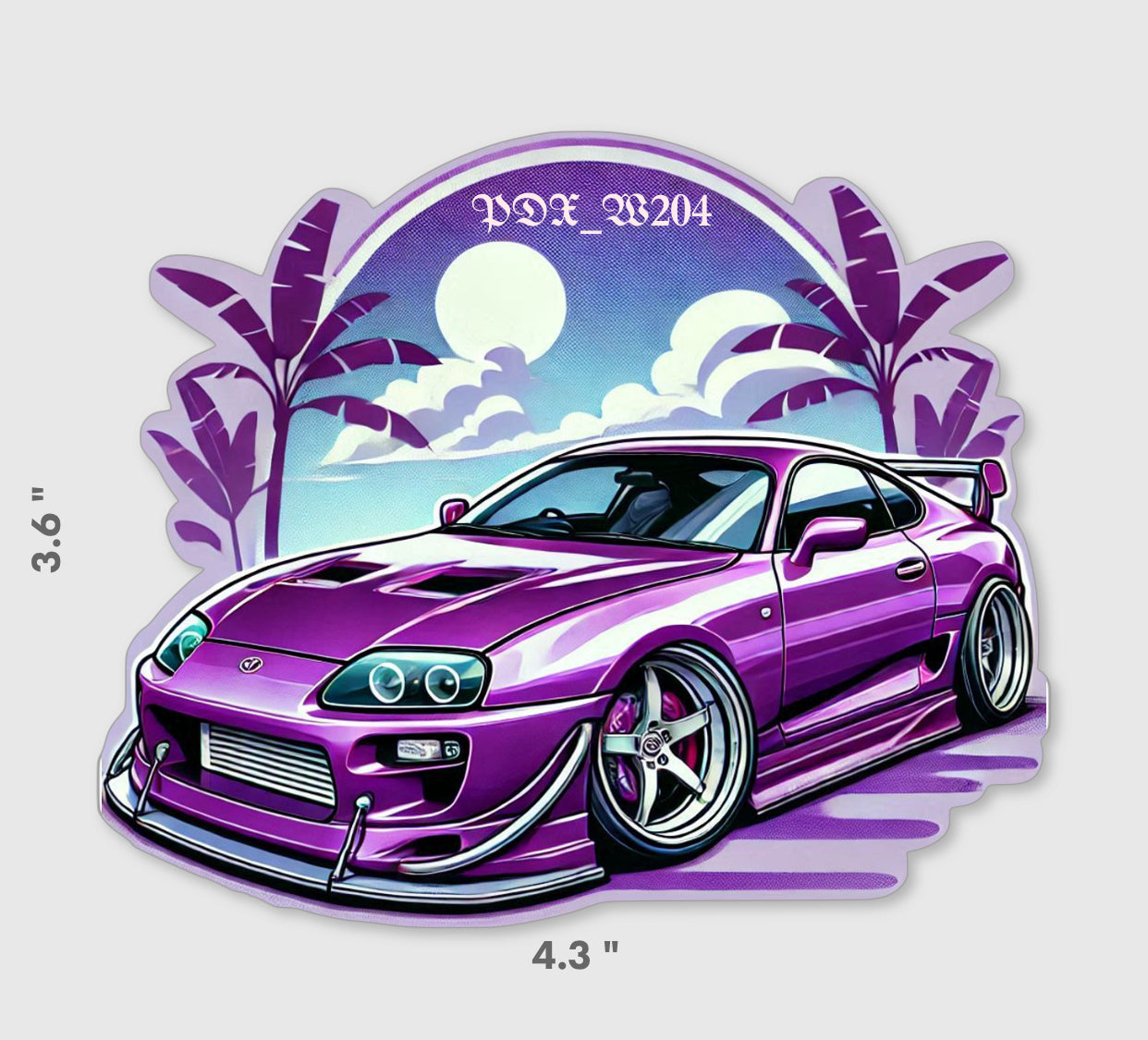 Purple Supra sticker